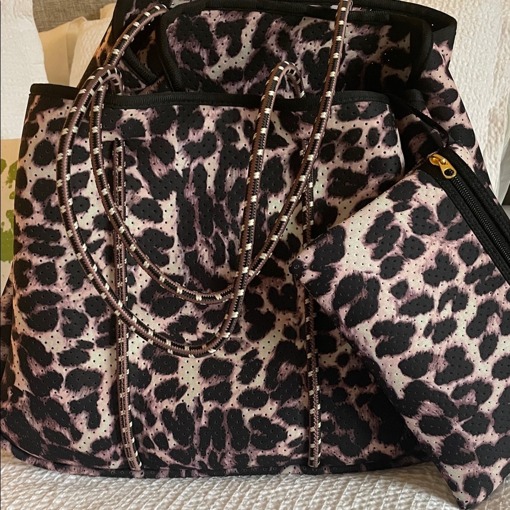 Leopard Print Women's Bag Set